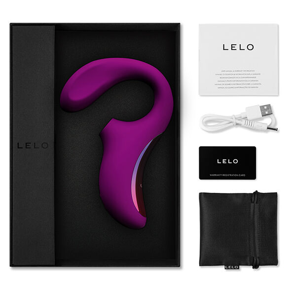 LELO ENIGMA DUAL STIMULATION SONIC MASSAGER DEEP ROSE - Image 3