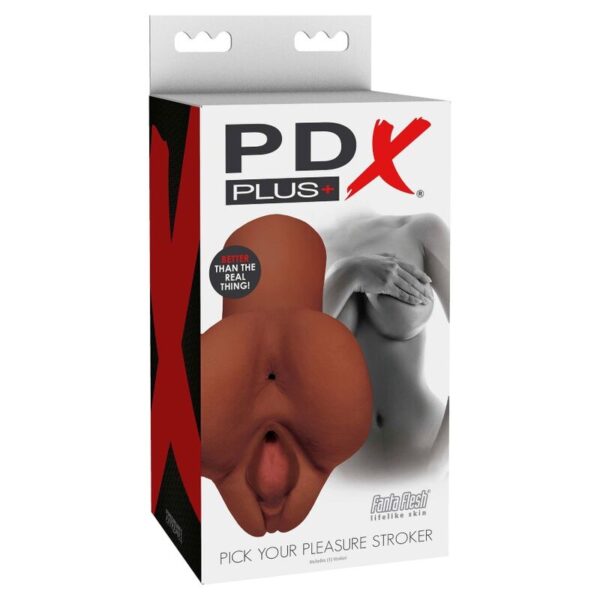 PDX PLUS+ PICK YOUR PLEASURE STROKER - BROWN - Image 4