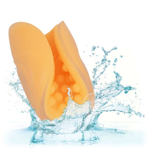 CALEX BEADED GRIP MASTURBATOR - ORANGE - Image 9
