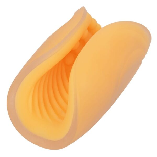 CALEX BEADED GRIP MASTURBATOR - ORANGE - Image 3