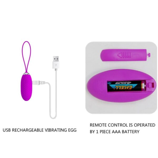 PRETTY LOVE JOANNA REMOTE CONTROL VIBRATING EGG 12 FUNCTIONS - Image 7
