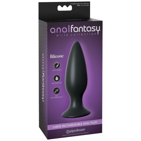 ANAL FANTASY ELITE COLLECTION LARGE RECHARGEABLE ANAL PLUG - Image 3