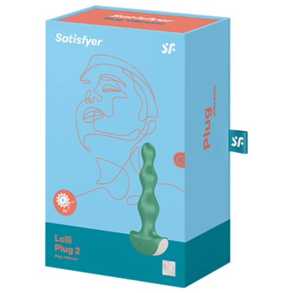 SATISFYER LOLLI PLUG 2 PLUG VIBRATOR - GREEN - Image 3