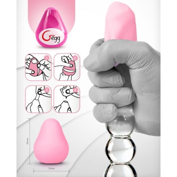 GVIBE TEXTURED AND REUSABLE EGG - PINK - Image 4