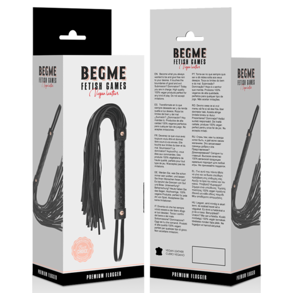 BEGME BLACK EDITION VEGAN LEATHER FLOGGER - Image 5