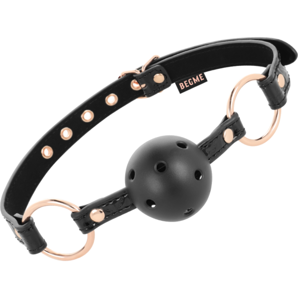 BEGME BLACK EDITION BALL GAG VEGAN LEATHER - Image 2
