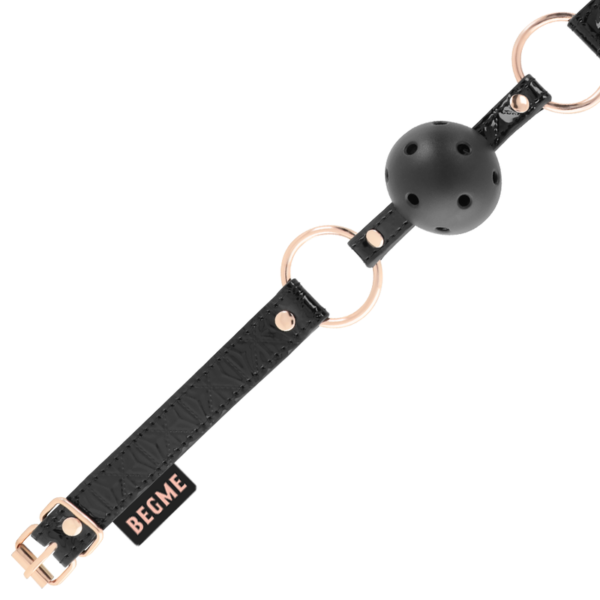 BEGME BLACK EDITION BALL GAG VEGAN LEATHER - Image 3