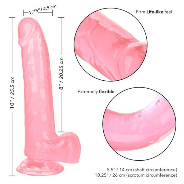 CALEX SIZE QUEEN DILDO - PINK 20.3 CM - Image 3