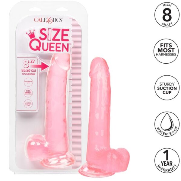CALEX SIZE QUEEN DILDO - PINK 20.3 CM - Image 2