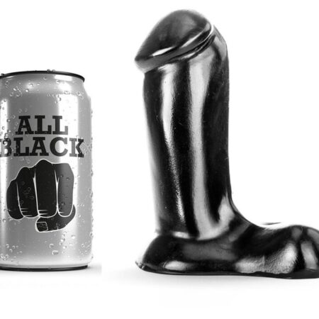 ALL BLACK DILDO REALISTIC 14 CM