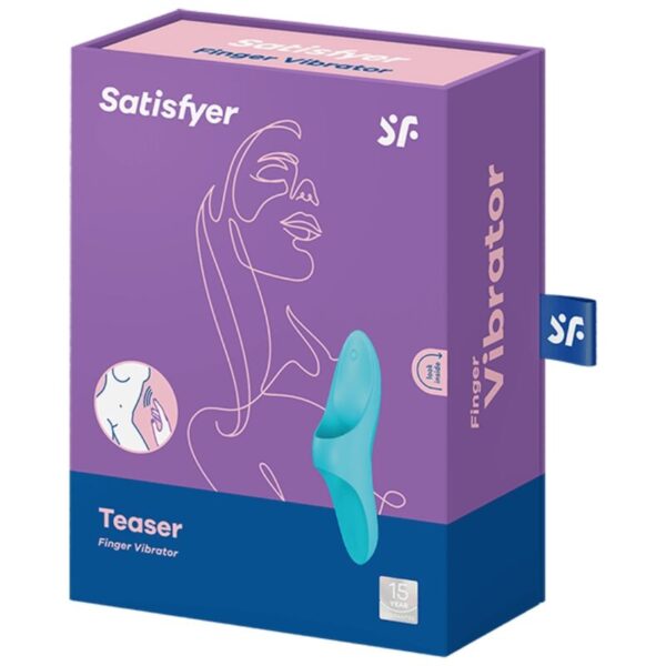 SATISFYER TEASER FINGER VIBRATOR - BLUE LIGHT - Image 5