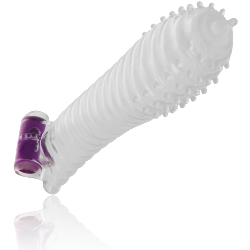 OHMAMA TEXTURED PENIS SLEEVE WITH VIBRATING BULLET - Image 2