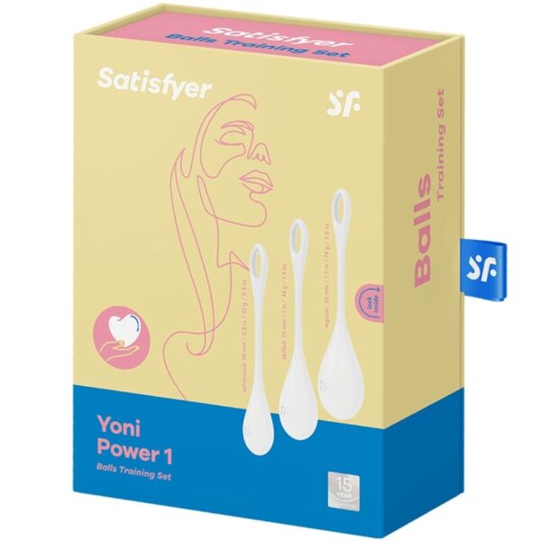 SATISFYER YONI POWER 1 TRAINING SET - WHITE - Image 4