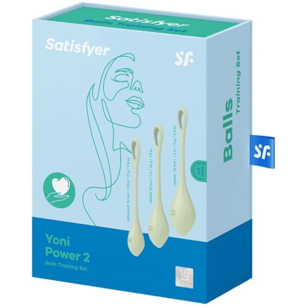 SATISFYER YONI POWER 2 TRAINING SET - GREEN - Image 3