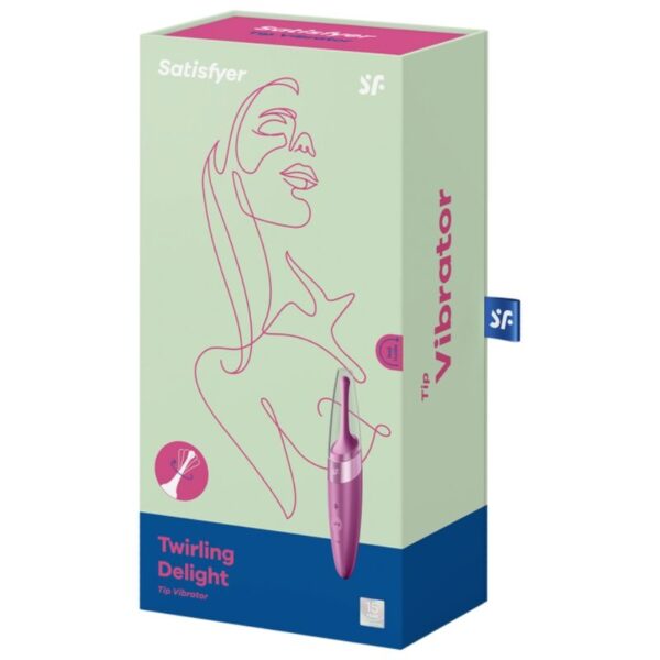 SATISFYER TWIRLING DELIGHT CLIT TIP VIBRATOR - PURPLE - Image 3