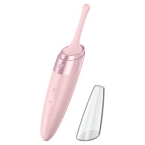 SATISFYER TWIRLING DELIGHT CLIT TIP VIBRATOR - PINK