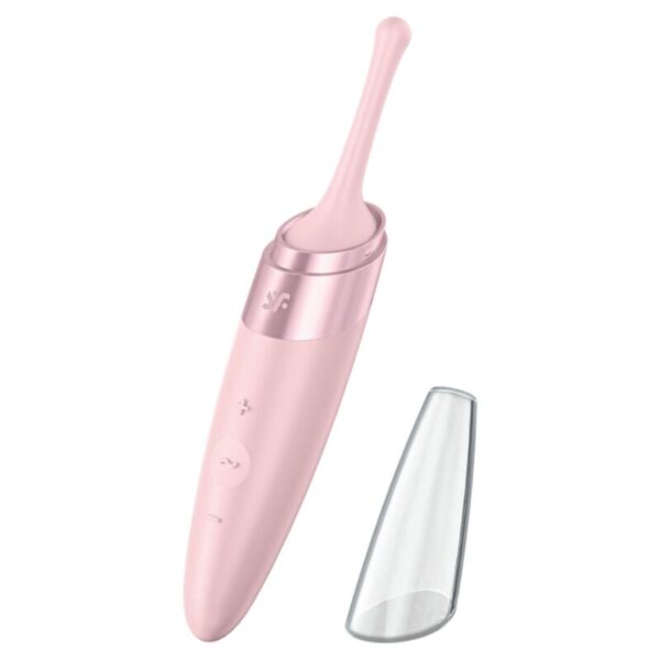SATISFYER TWIRLING DELIGHT CLIT TIP VIBRATOR - PINK