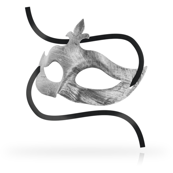 OHMAMA MASKS FLEUR DE LIS EYEMASK - SILVER - Image 2