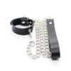 OHMAMA COLLAR FOR PENIS AND LEATHER BELT WITH METAL CHAIN - Image 4