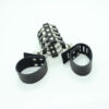 OHMAMA FETISH LEATHER STRAP METAL RING COCK CAGE WITH BALL DIVIDER - Image 3