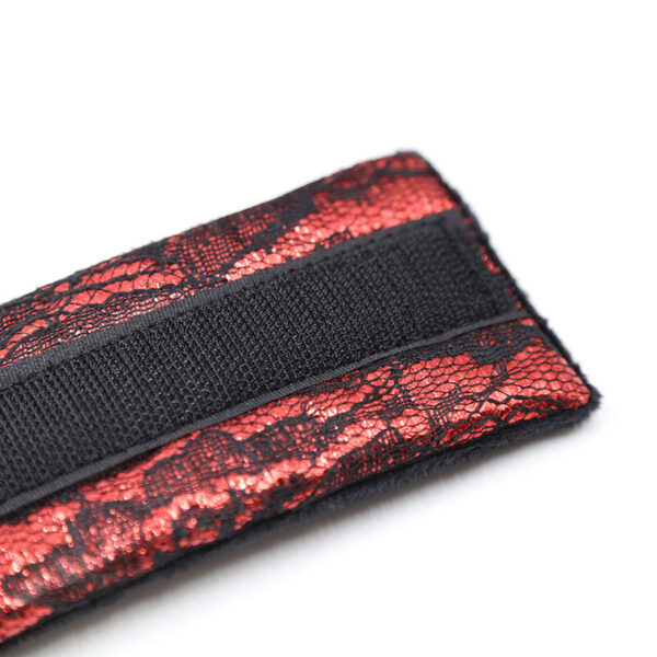 OHMAMA FETISH SHORT VELVET LACE WRIST RESTRAINTS NYLON - Image 10