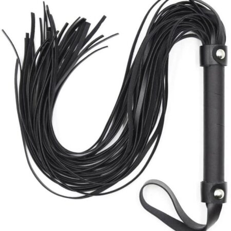 OHMAMA FETISH SILVER RIVET FLOGGER
