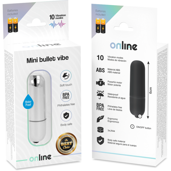 ONLINE MINI BULLET VIBE - SILVER - Image 5