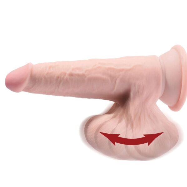 KING COCK PLUS 3D COCK SWINGING BALLS 24.5 CM - LIGHT SKIN - Image 3