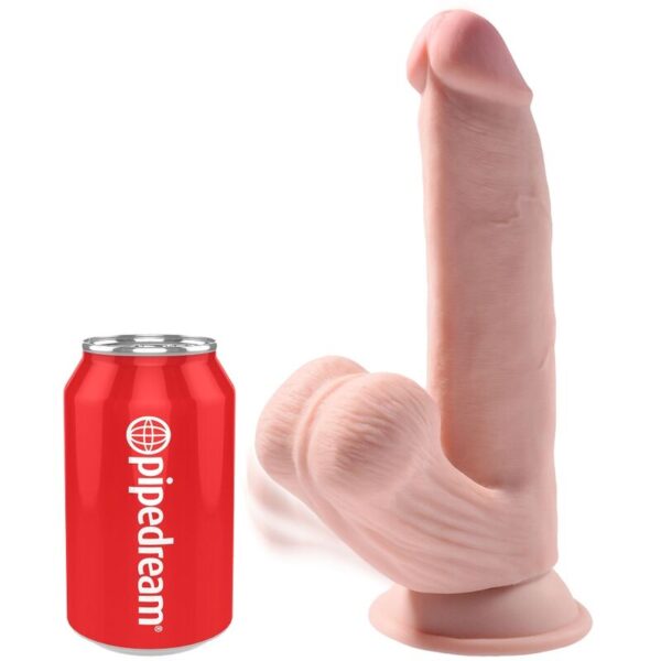 KING COCK PLUS 3D COCK SWINGING BALLS 24.5 CM - LIGHT SKIN - Image 2