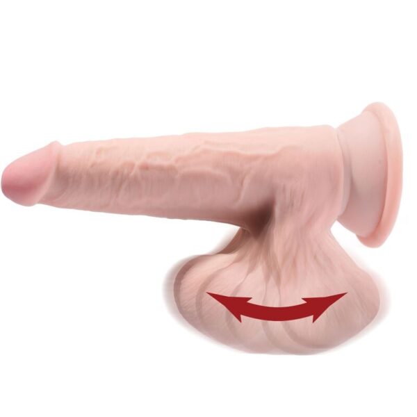 KING COCK PLUS 3D COCK SWINGING BALLS 15.2 CM - LIGHT SKIN - Image 4