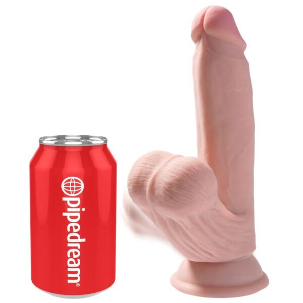 KING COCK PLUS 3D COCK SWINGING BALLS 15.2 CM - LIGHT SKIN - Image 2
