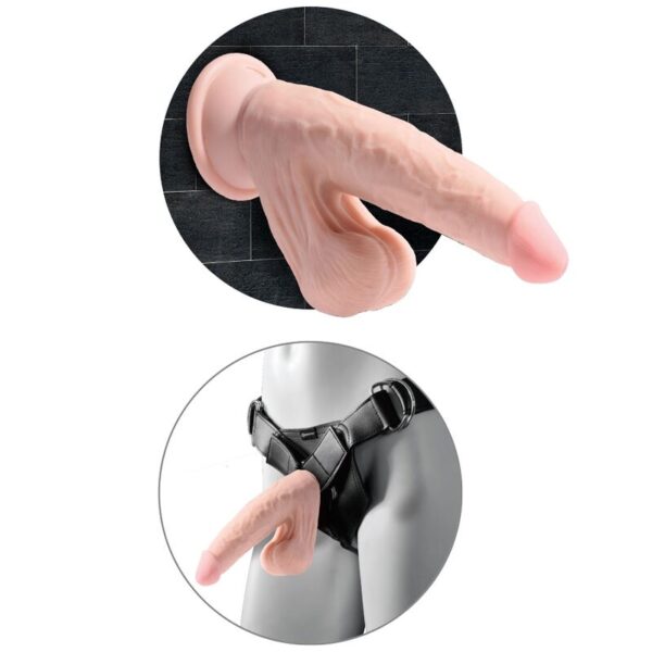 KING COCK PLUS 3D COCK SWINGING BALLS 15.2 CM - LIGHT SKIN - Image 5