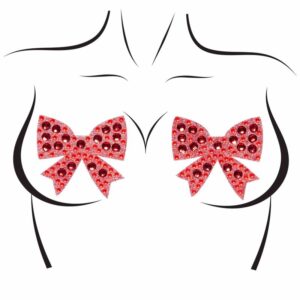 LEG AVENUE BOWS NIPPLE COVERS ONE SIZE