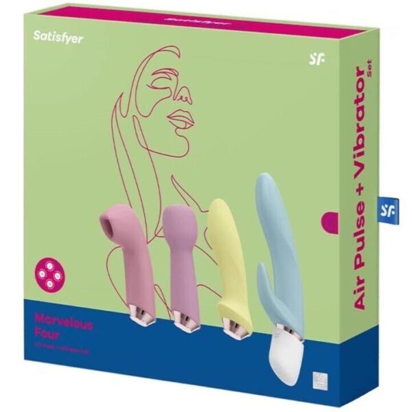 SATISFYER MARVELOUS FOUR - VIBRATOR & AIR PULSE SET - Image 2