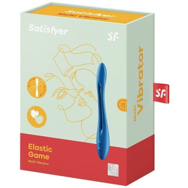 SATISFYER ELASTIC GAME MULTI VIBRATOR - BLUE - Image 4