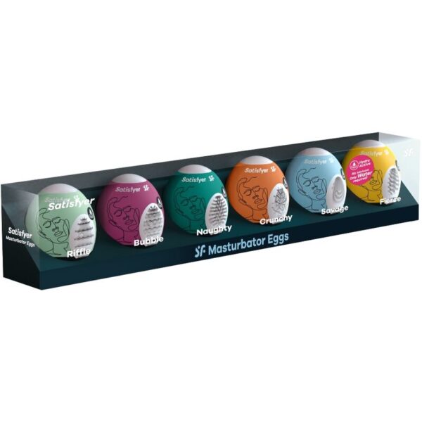 SATISFYER MASTURBATOR EGGS - 6 UNITS SET - Image 2