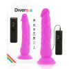 DIVERSIA FLEXIBLE VIBRATING DILDO 21 CM - PURPLE - Image 2