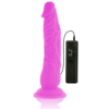 DIVERSIA FLEXIBLE VIBRATING DILDO 21 CM - PURPLE - Image 6
