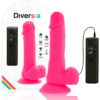DIVERSIA FLEXIBLE VIBRATING DILDO 20.5 CM - PINK - Image 2