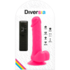 DIVERSIA FLEXIBLE VIBRATING DILDO 20.5 CM - PINK - Image 8