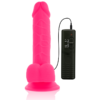 DIVERSIA FLEXIBLE VIBRATING DILDO 20.5 CM - PINK - Image 5