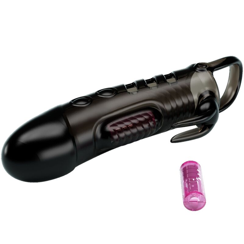 PRETTY LOVE SLOANE PENIS SLEEVE RABBIT BLACK - Image 3
