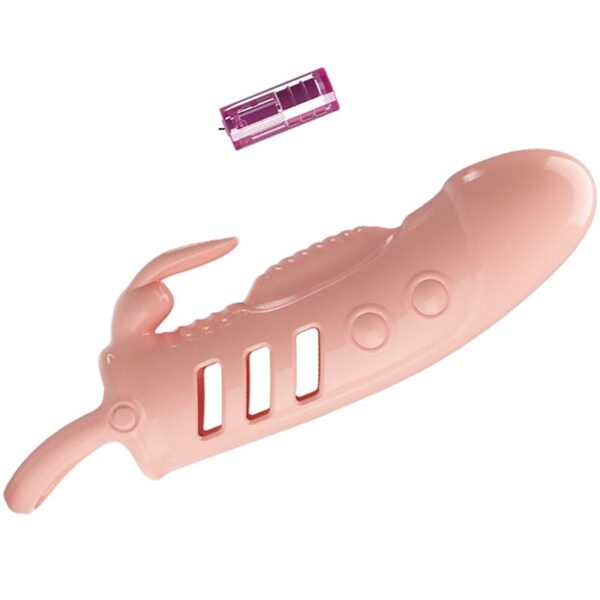 PRETTY LOVE SLOANE PENIS SLEEVE RABBIT FLESH - Image 3