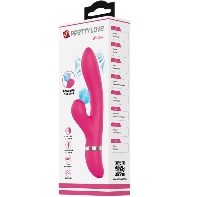 PRETTY LOVE WILLOW SUCTION RABBIT VIBRATOR - Image 4