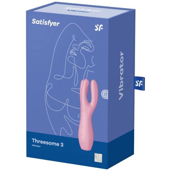 SATISFYER THREESOME 3 VIBRATOR - PINK - Image 4