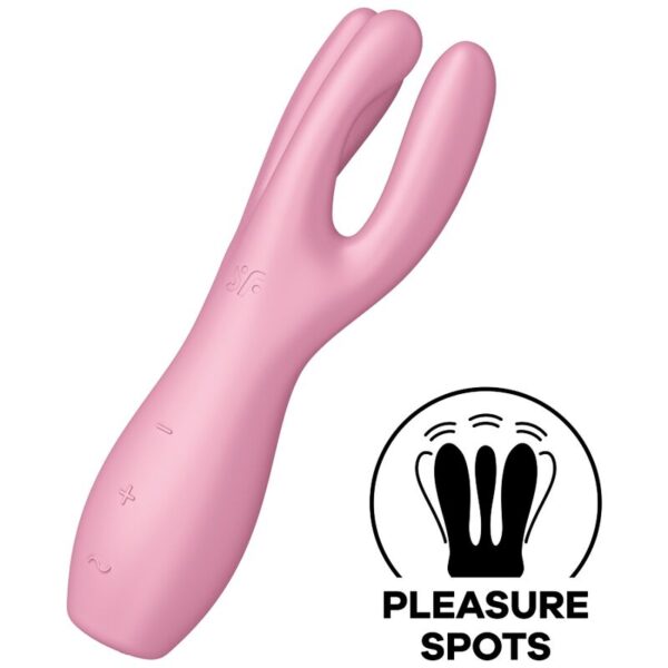 SATISFYER THREESOME 3 VIBRATOR - PINK