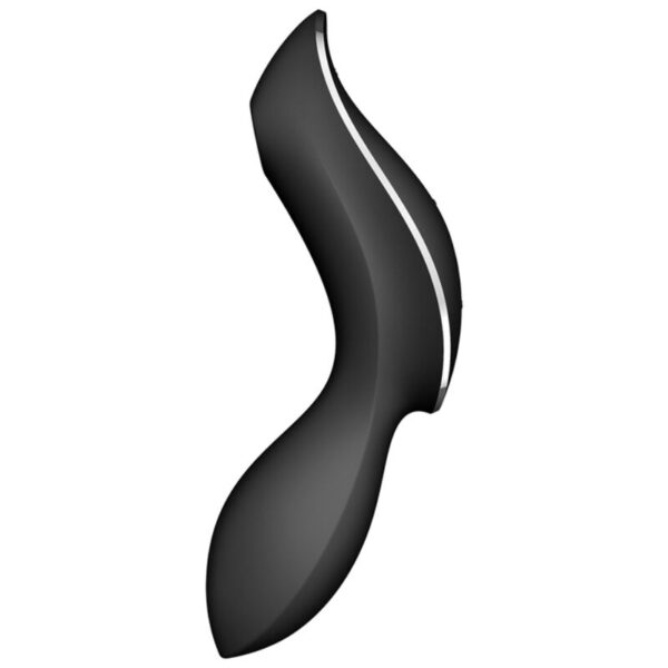 SATISFYER CURVY TRINITY 2 AIR PULSE VIBRATOR - BLACK - Image 2