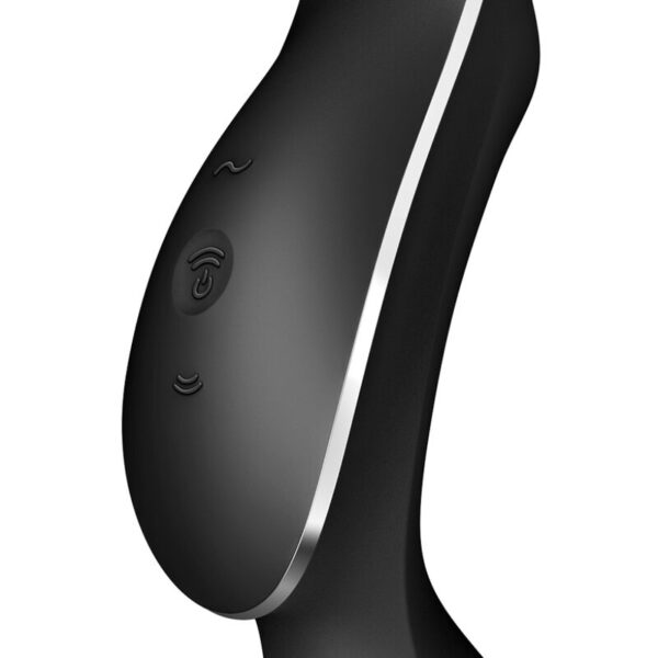 SATISFYER CURVY TRINITY 2 AIR PULSE VIBRATOR - BLACK - Image 3