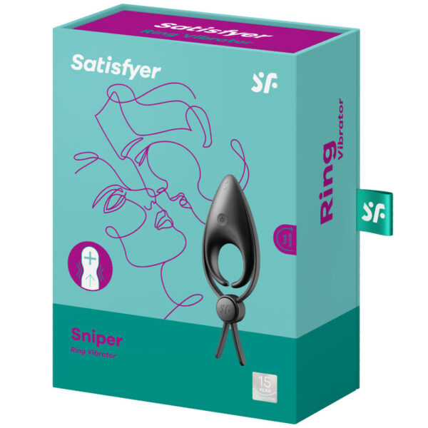 SATISFYER SNIPER RING VIBRATOR BLACK - Image 3