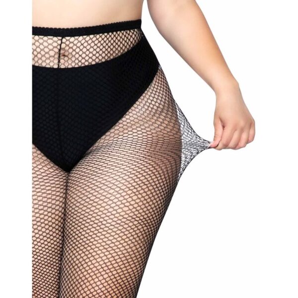 LEG AVENUE FISHNET PANTYHOSE PLUS SIZE - Image 2
